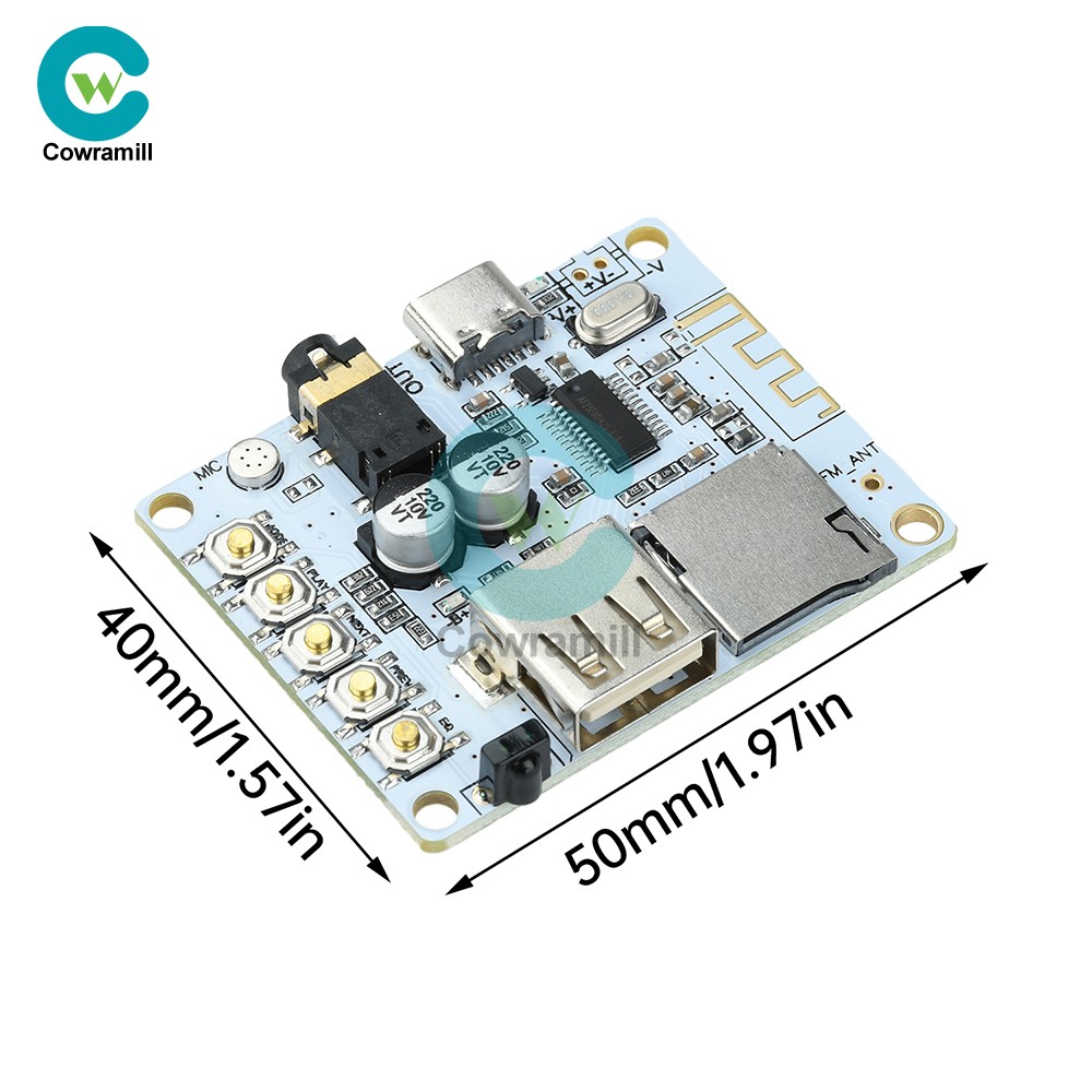 Bluetooth 5.4 Audio Receiver Board mp3 Lossless Decoder Decoding Module Type C