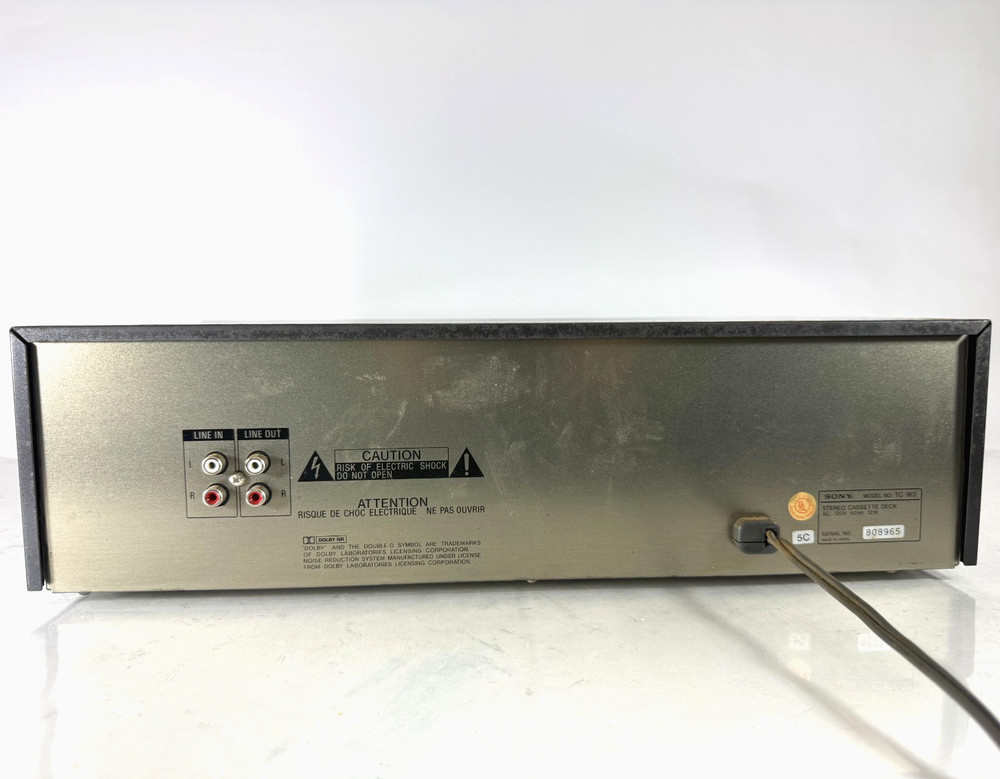 Sony Stereo Cassette Deck TC -W3 | For Part