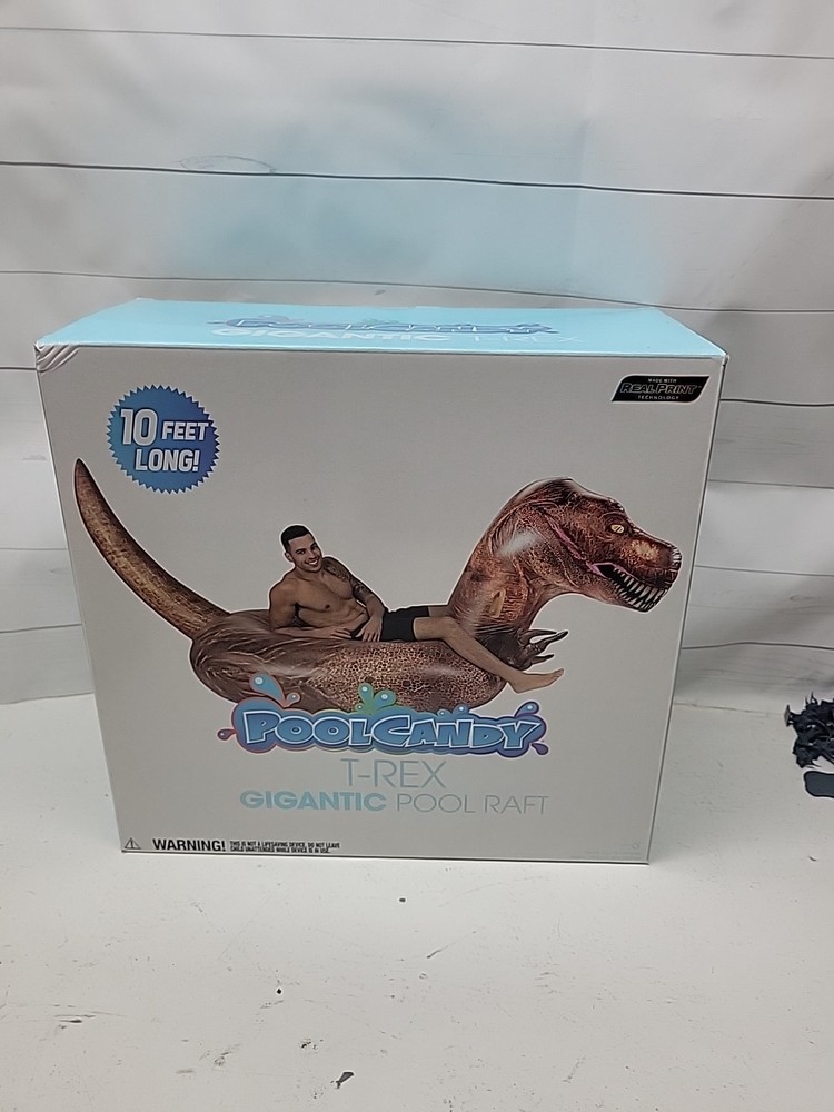 Pool Candy Gigantic T-Rex Pool Raft Float 10 Ft Long