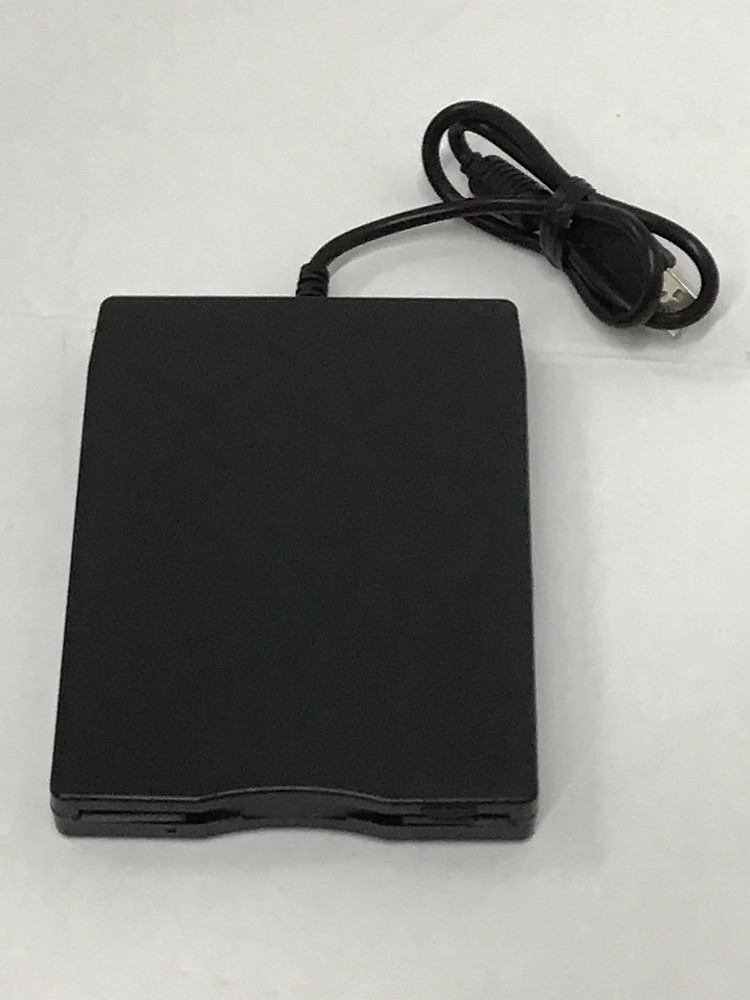 BT144 Slim Black USB External Floppy Disk Drive Plug Play USB Powered