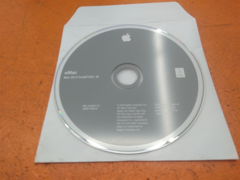 ⭐️⭐️⭐️⭐️⭐️Apple eMac Mac OS X Install Disc 16 2005