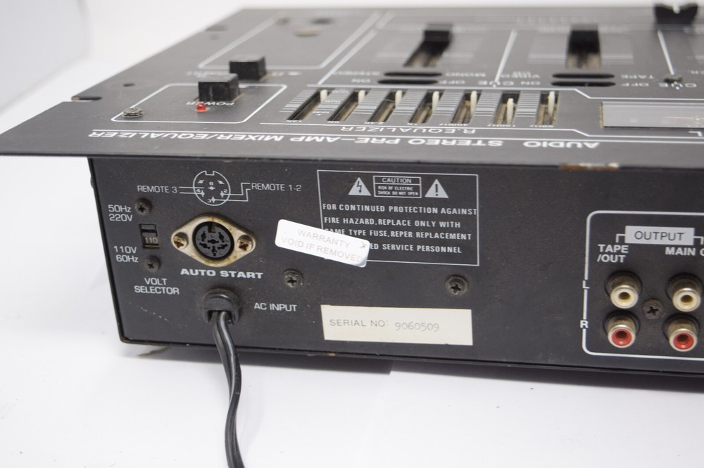 Lineartech SL-3000 Pre AMP Mixer Equalizer Works *READ