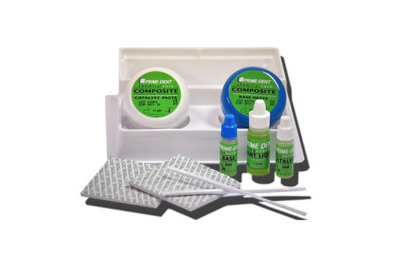 Prime-Dent Dental Chemical Self Cure Composite Resin Kit 15g/15g with Bonding