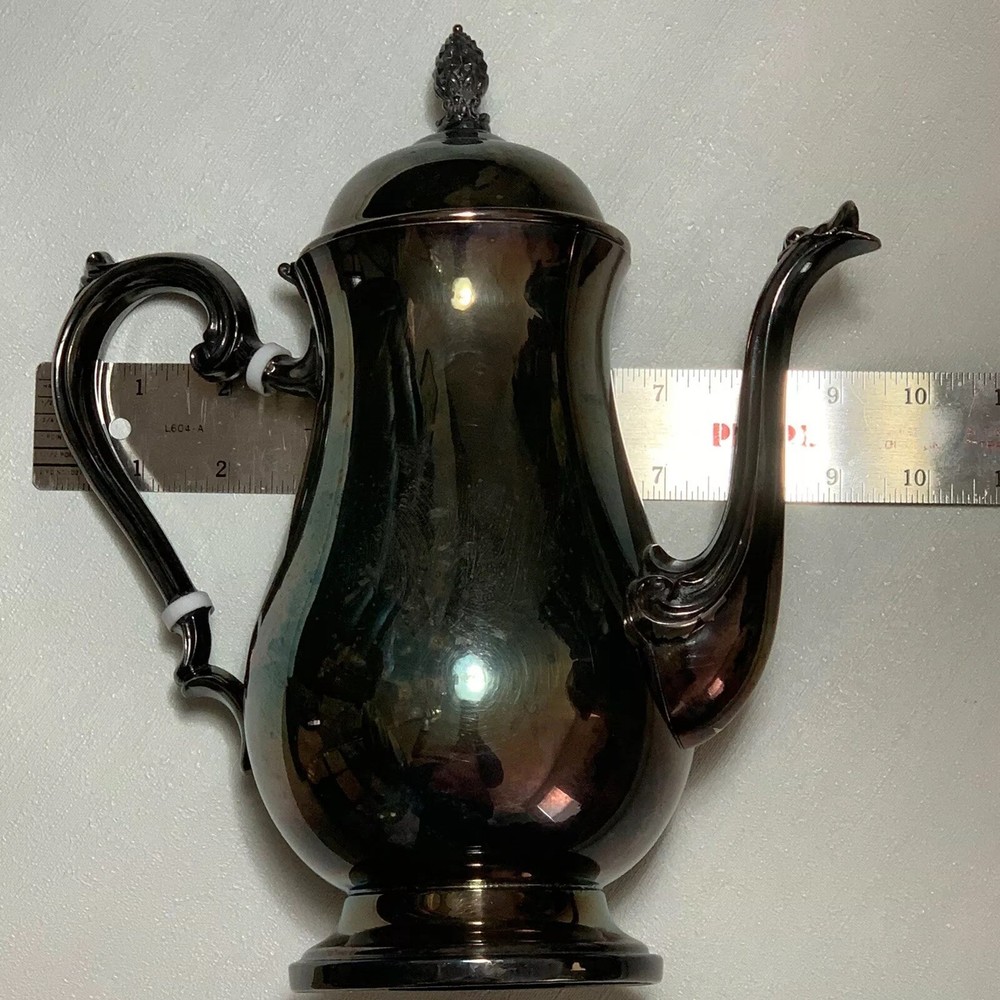 Newburyport Silverplate Teapot ~ Nice Patina!!!