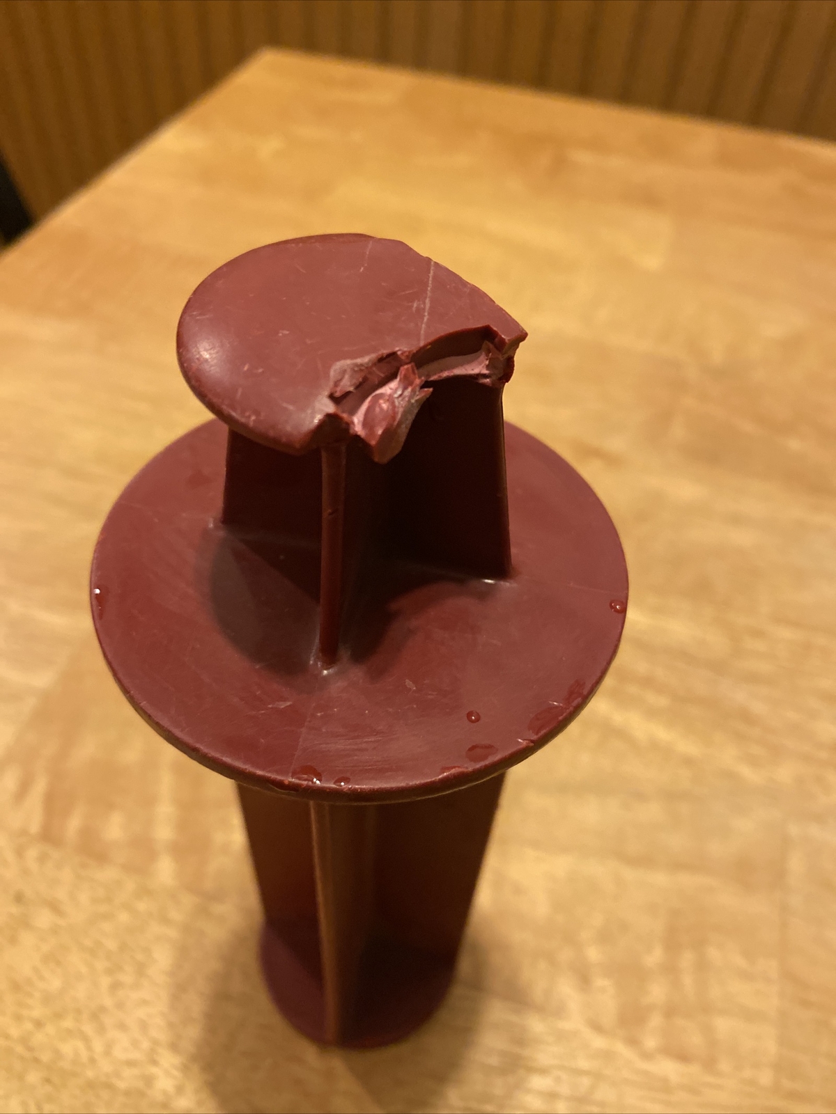 Pusher Small Vegetable Robot Coupe 6 inch (top handle chipped) fits other models