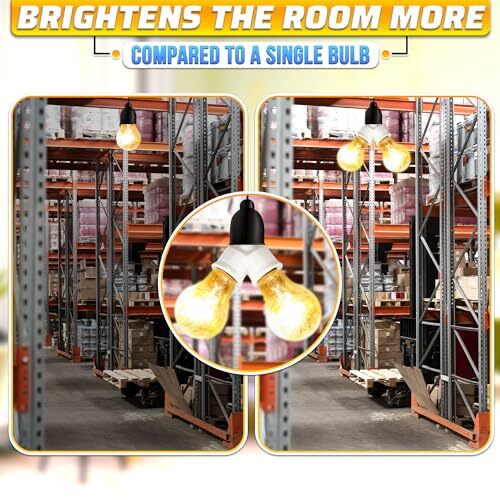 4 Pack E26 Light Socket Splitter Adapter Y-Shape Lamp Holder Converter