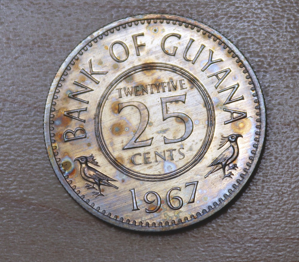 1967 Guyana 25 Cents