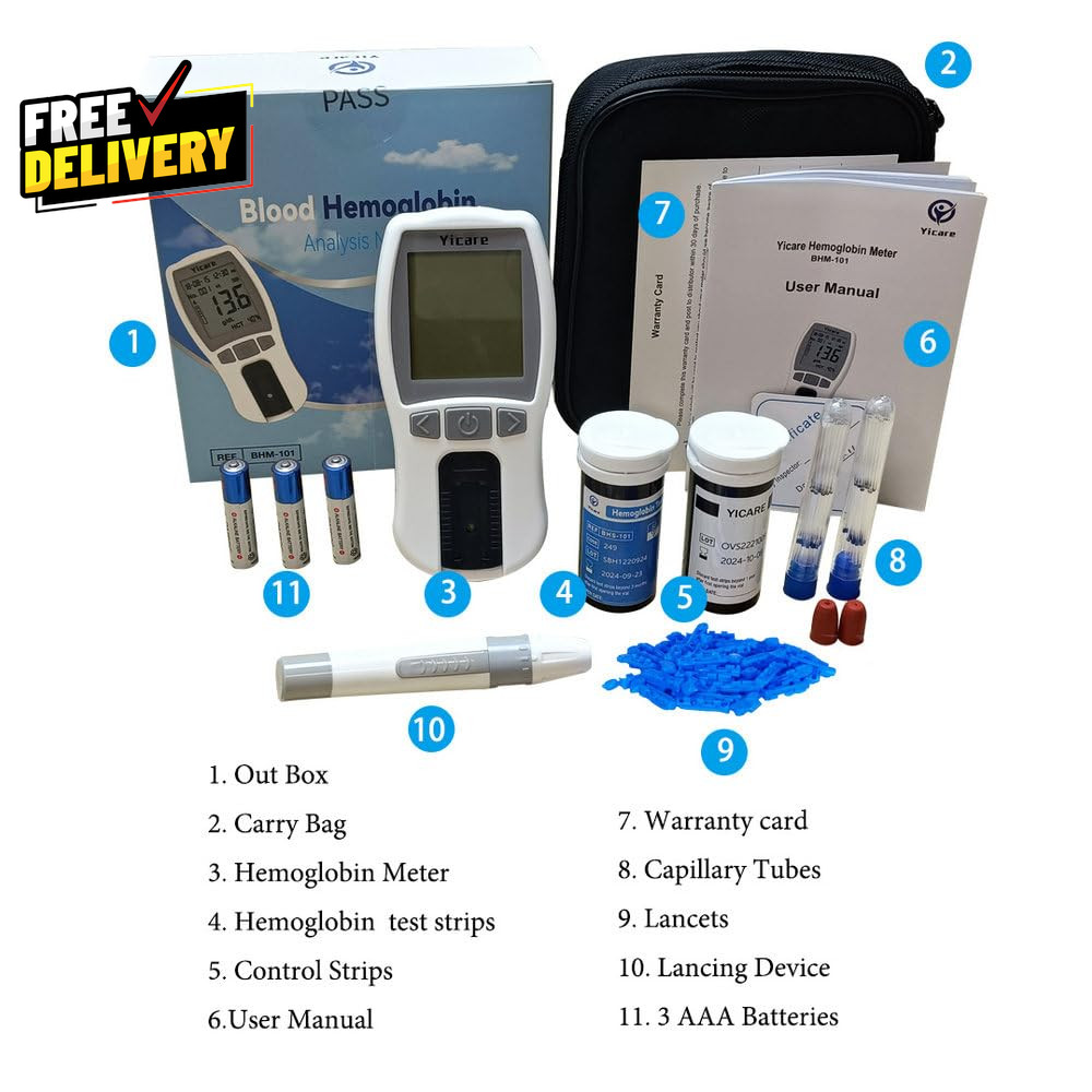 Hemoglobin Meter Hemoglobin Test Meter Hemoglobin Test Kit Hemoglobin Analyzer +