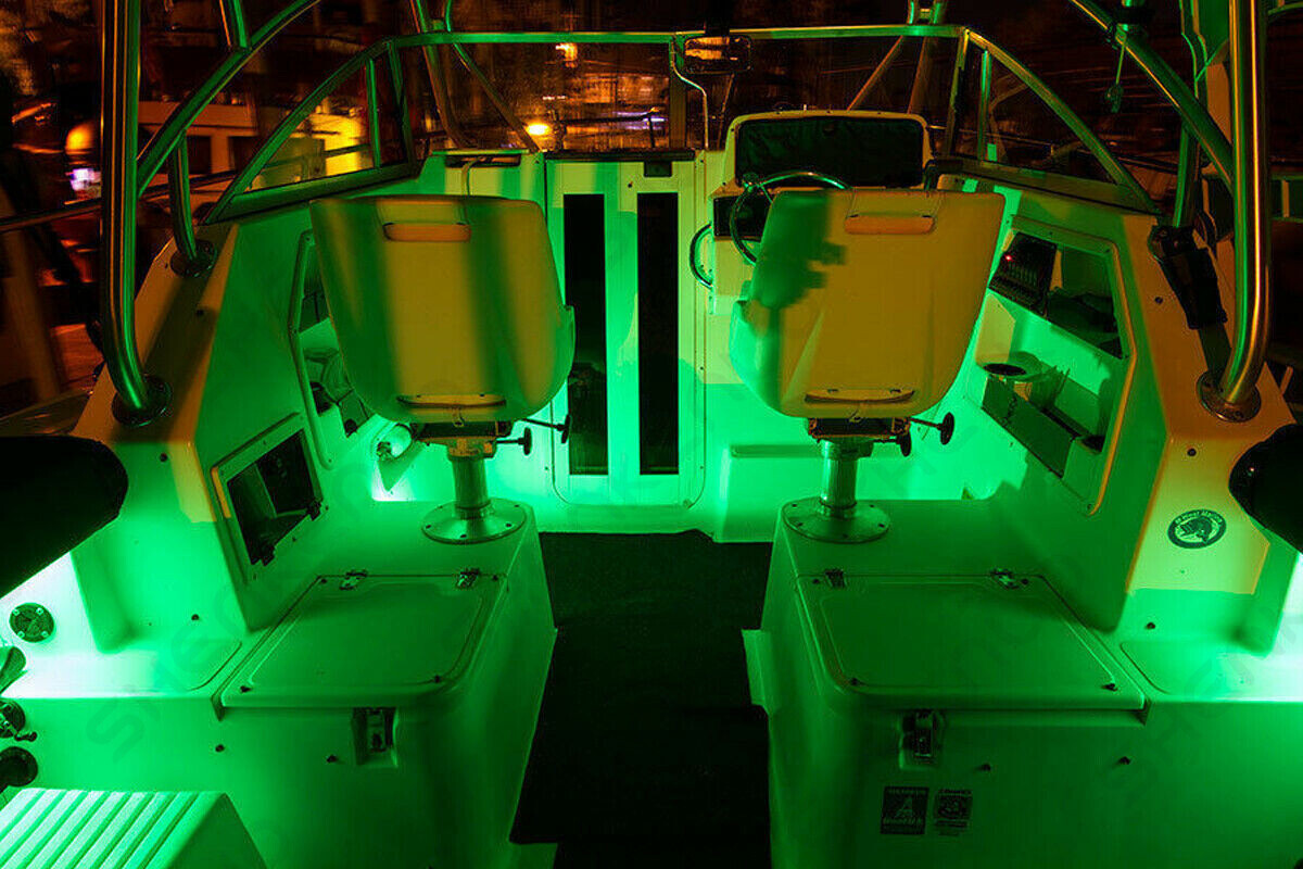 Wireless Green 16ft LED Strip Kit For Boat Marine Deck Interior Lighting US SHIP