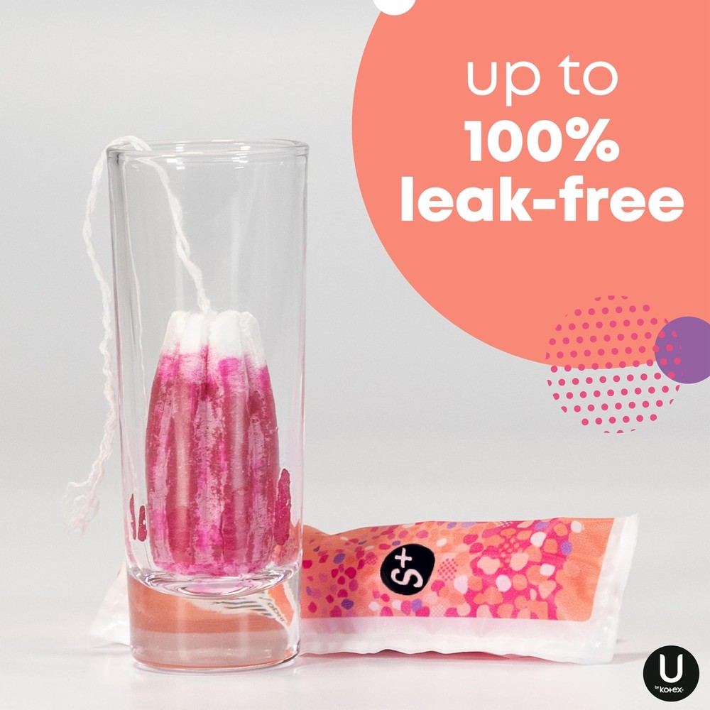 U by Kotex Click Compact Tampons *DAMAGED BOX*, Super Plus Absorbency,