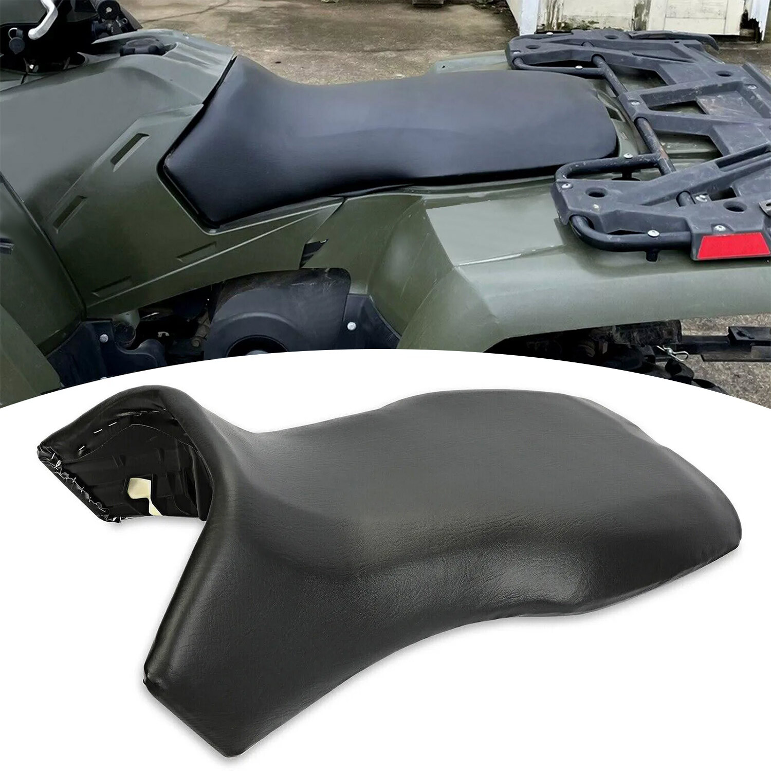 Black Seat Cover Fit 2005 - 2014 Polaris Sportsman 300 400 450 500 600 700 800