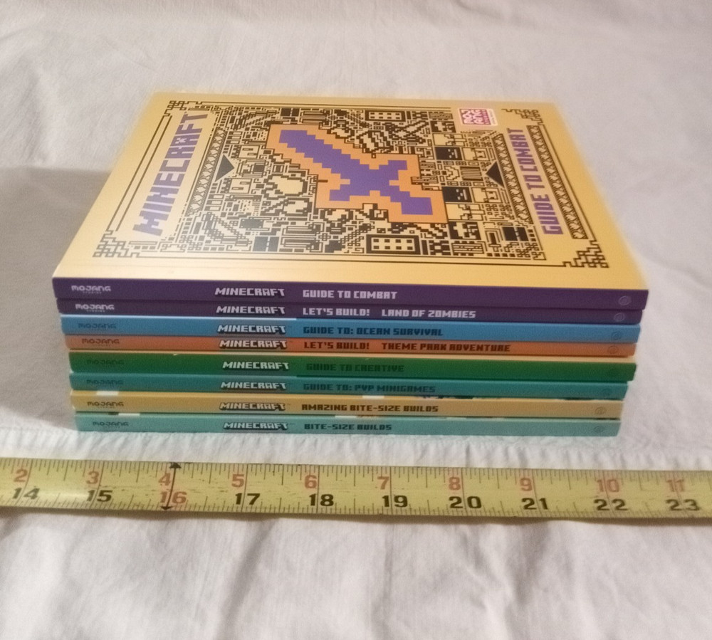 MINECRAFT 8-Book Collection Mojang Studios (Ages 8-12).