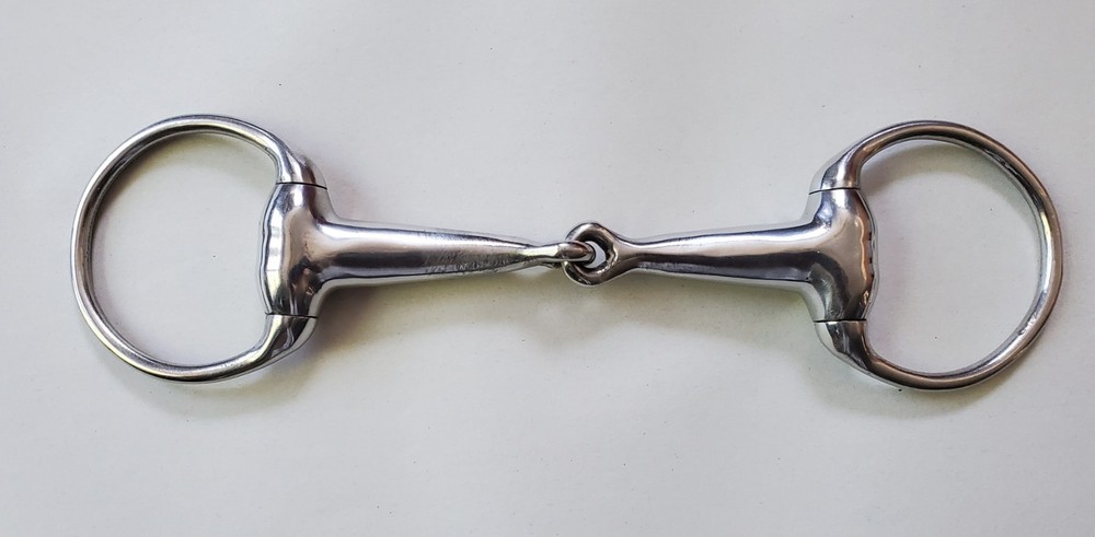 Eggbutt Snaffle Single Jointed Hollow Thick Mouth 5.5