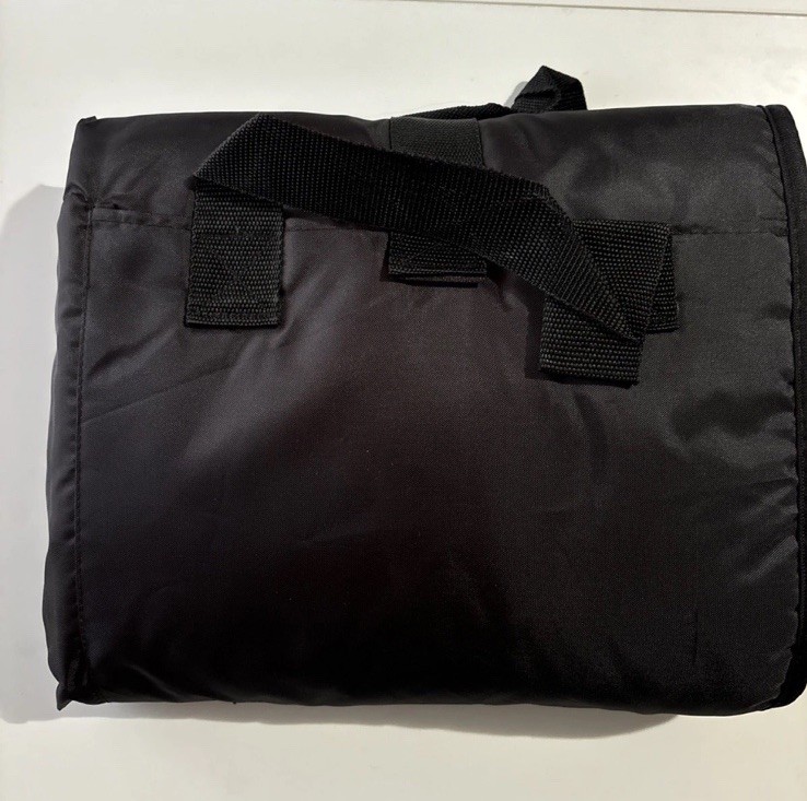 Water Resistant Picnic Stadium Fleece blanket for Spectators and Fans~Plaid Red