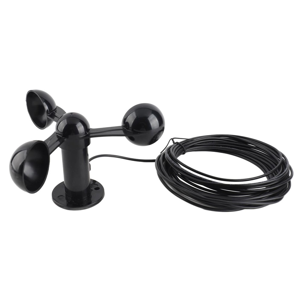 Anemometer Sensor Wind Speeds Cup With 8M Water Resistant Cable 4cm Mount
