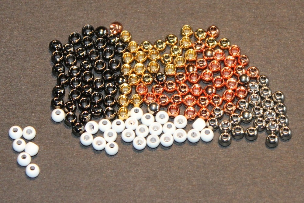 FLY TYING BRASS BEADS-4 COLORS (25 PCS)