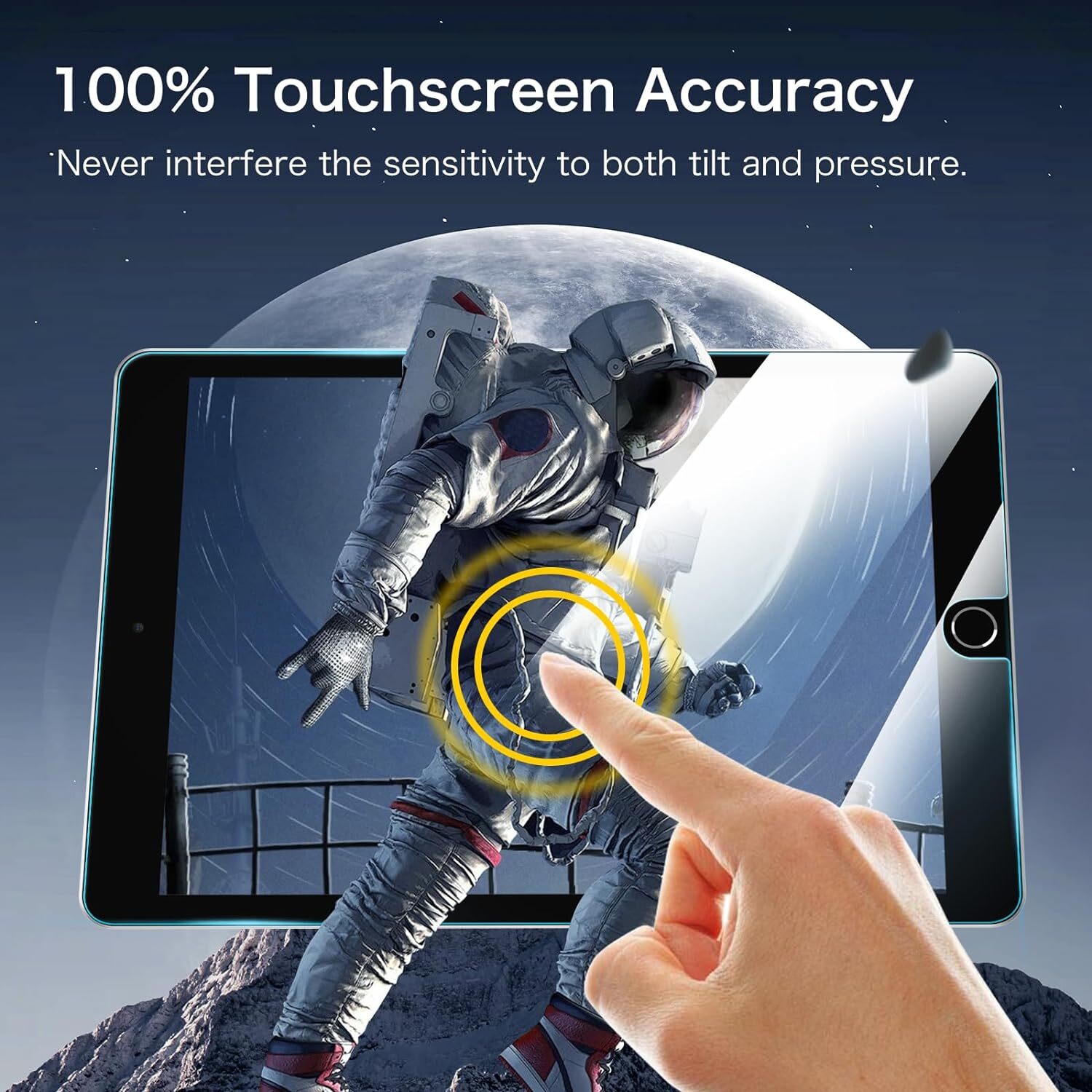 Tempered Glass Screen Protector for iPad 9th/8th/7th Gen 10.2 Inch Anti Scratch