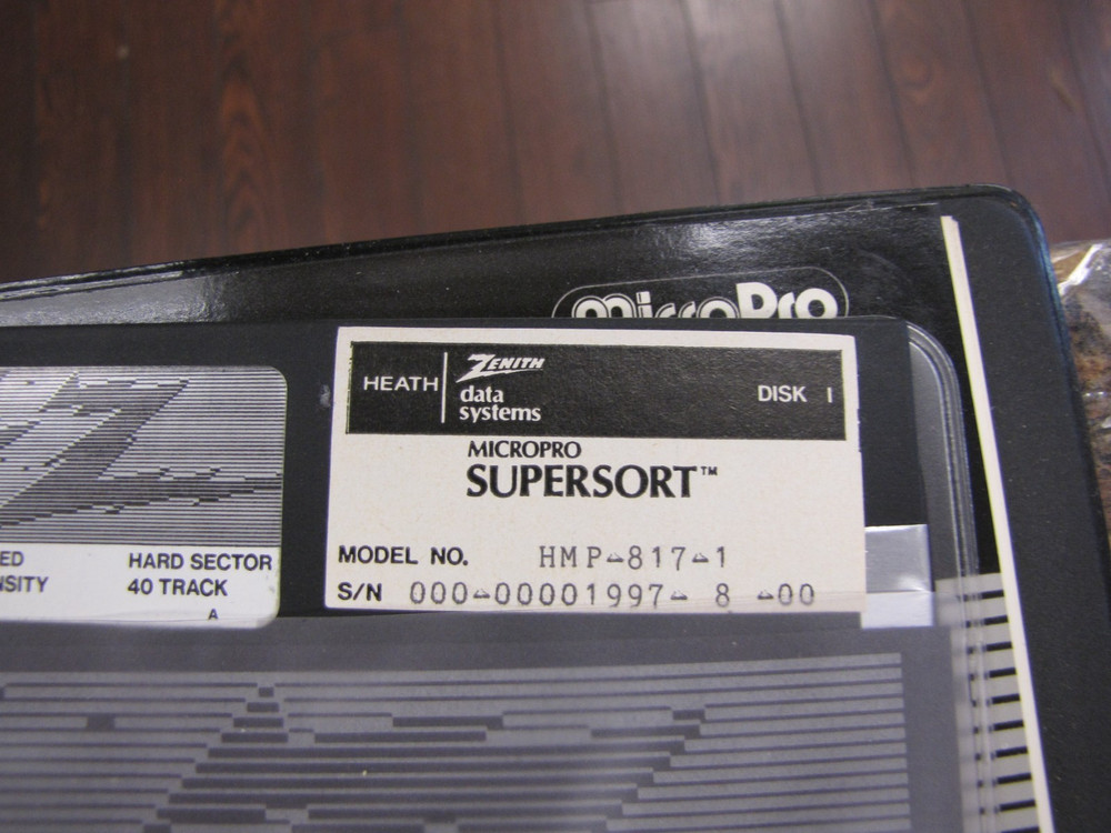 Heath Zenith Data Systems Binders - SUPERSORT & BASIC-80 w/ 4x 5.25" Disks