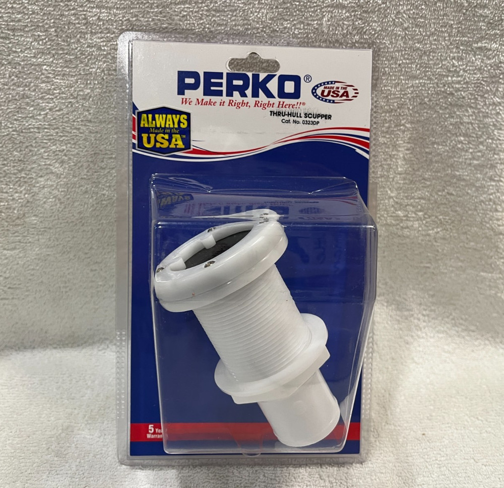 Perko Thru-Hull Scupper for Mounting Through Transom #0323DP