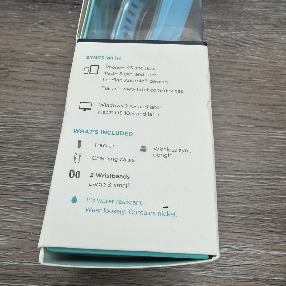 Fitbit Flex Activity Sleep Tracker Wristband Blue Color