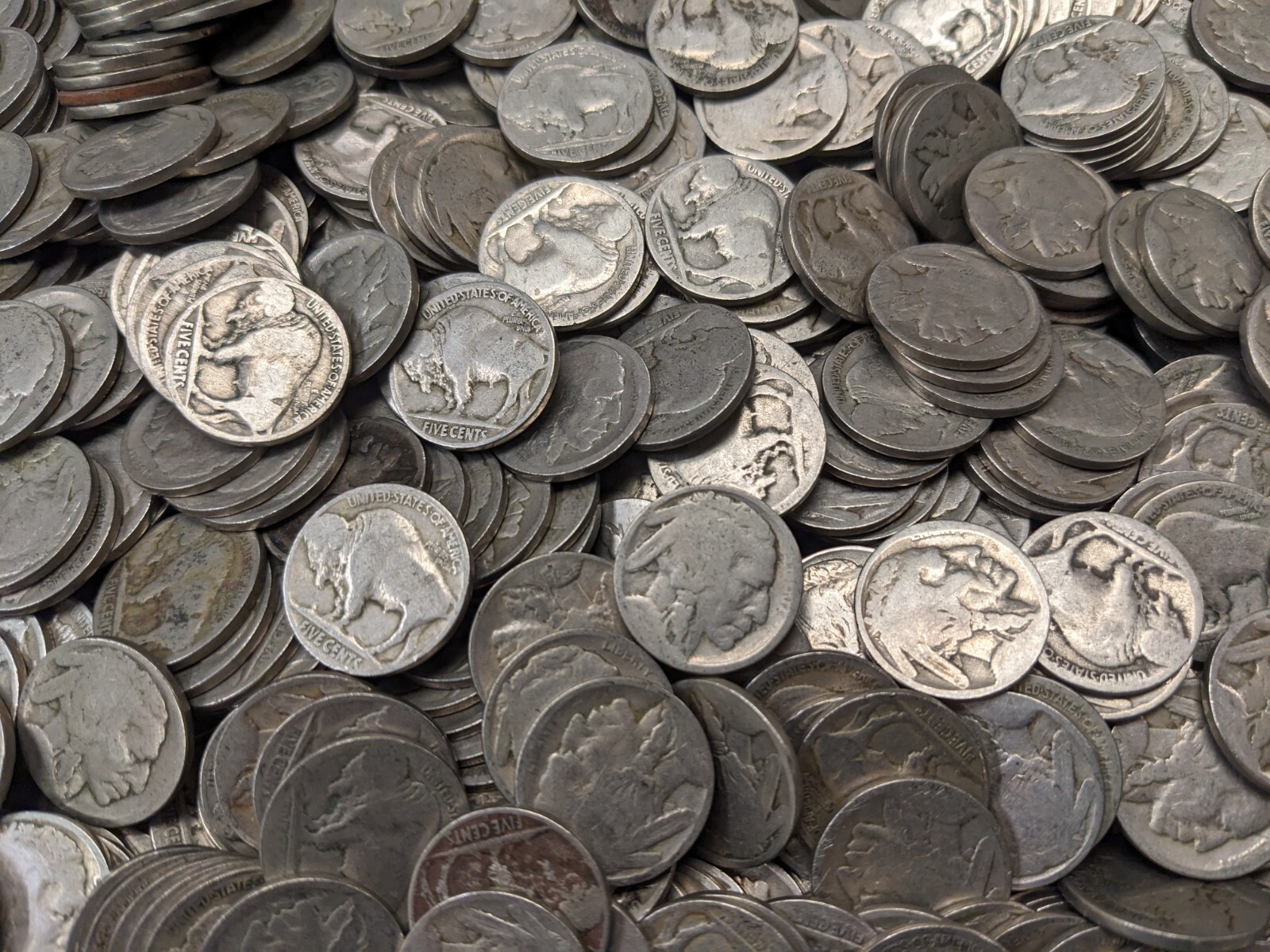 Lot of 1000 No Date "P" Mint Buffalo Nickels.   Good "What Not" Inventory.