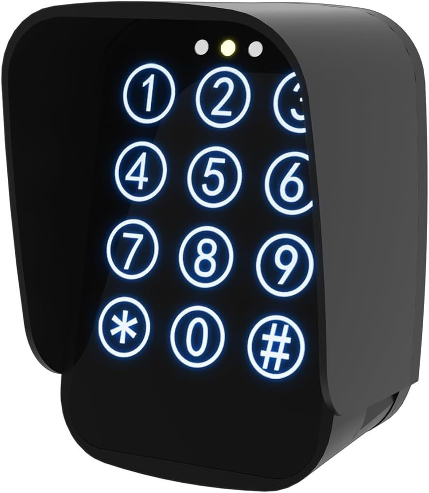 Touch Panel Wireless Gate Keypad with Adjustable Backlight & Security Features