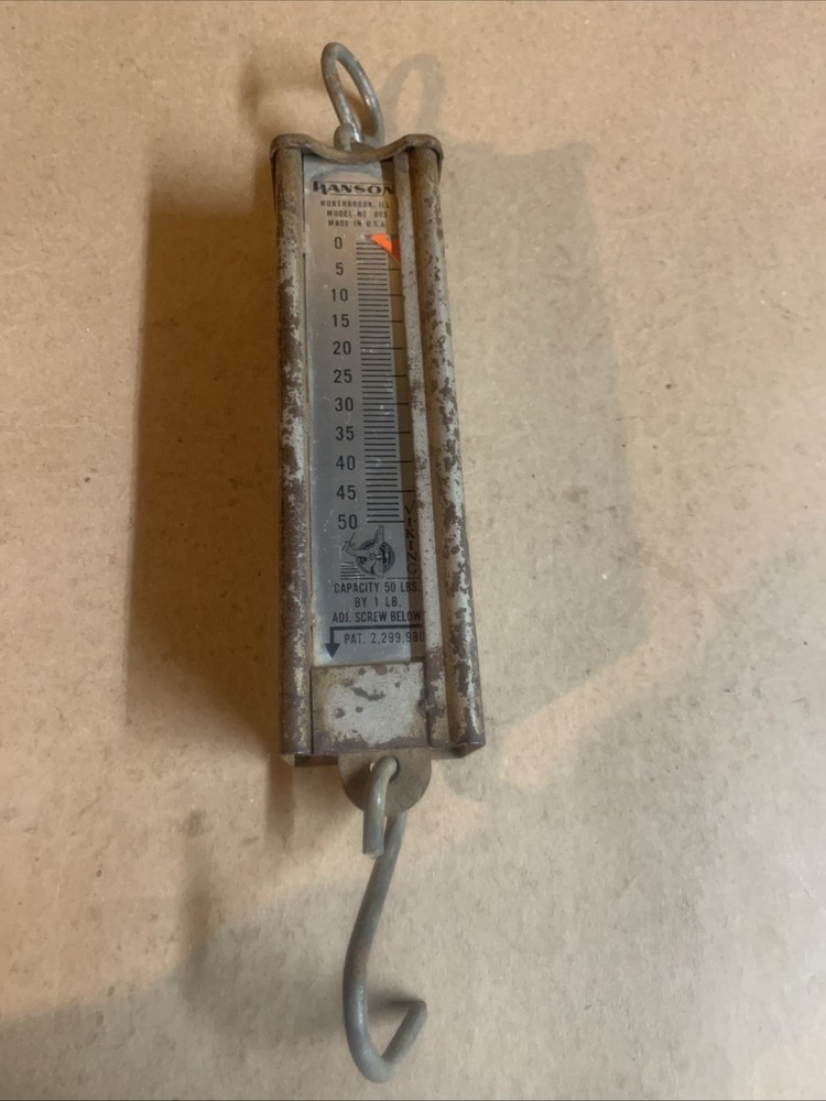 Vintage Hanson 50 Lb Spring Scale 895