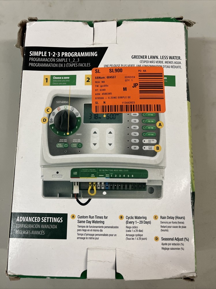 Rain Bird 6-Station Indoor Simple-To-Set Irrigation Timer