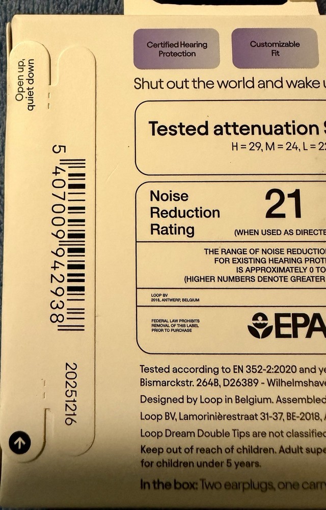 loop earplugs Dream For Sleep