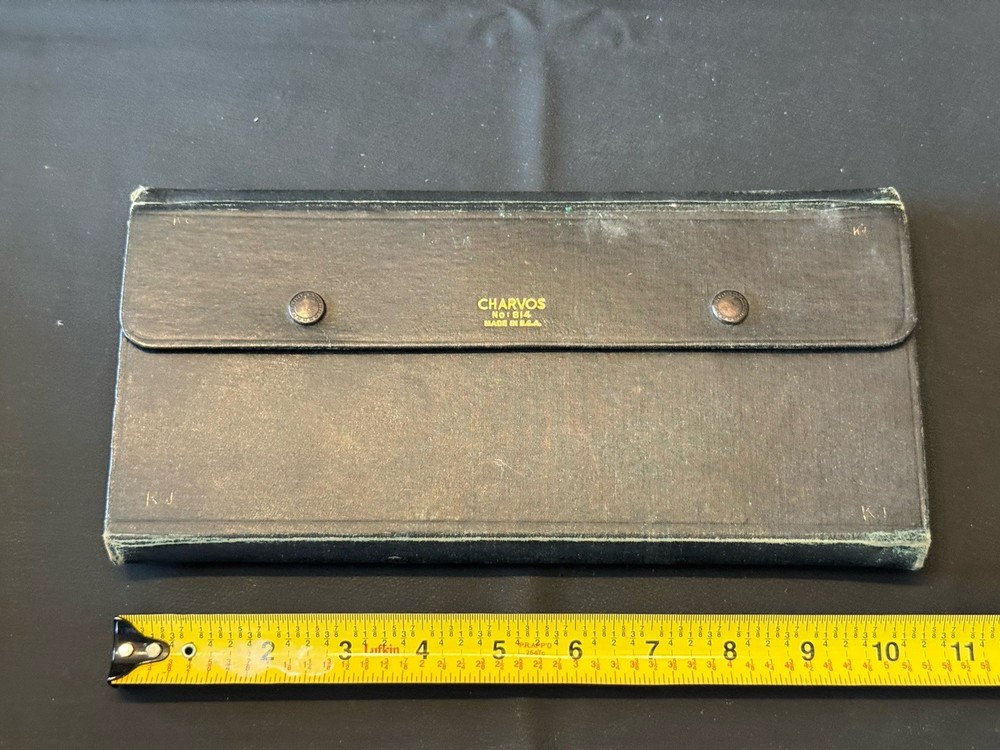 Vintage Charvos No 814 Drafting Compass Set USA w Case
