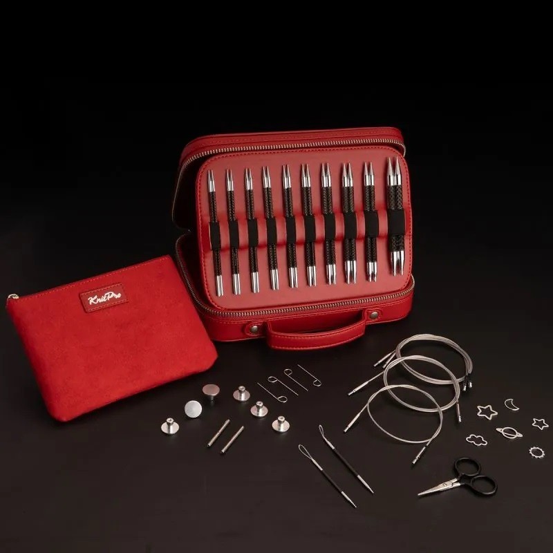KnitPro Karbonz Élan Premium Interchangeable Circular Needle Gift Set
