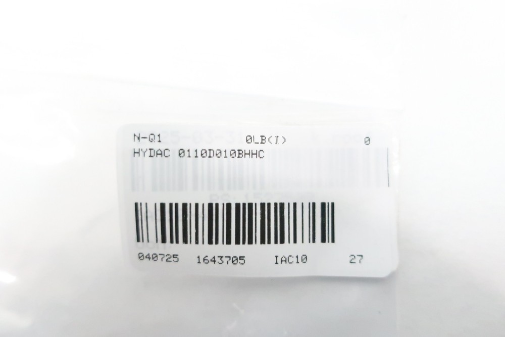 Hydac 0110D010BHHC Hydraulic Filter Element