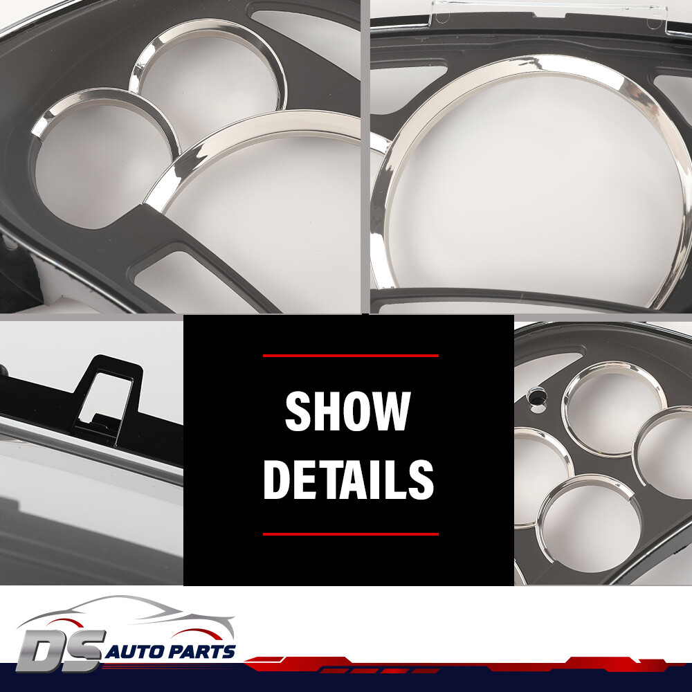 Gauge Cluster Lens Cover Chrome Rings Fit For 2003- 2006 Gm Trucks Suvs Escalade