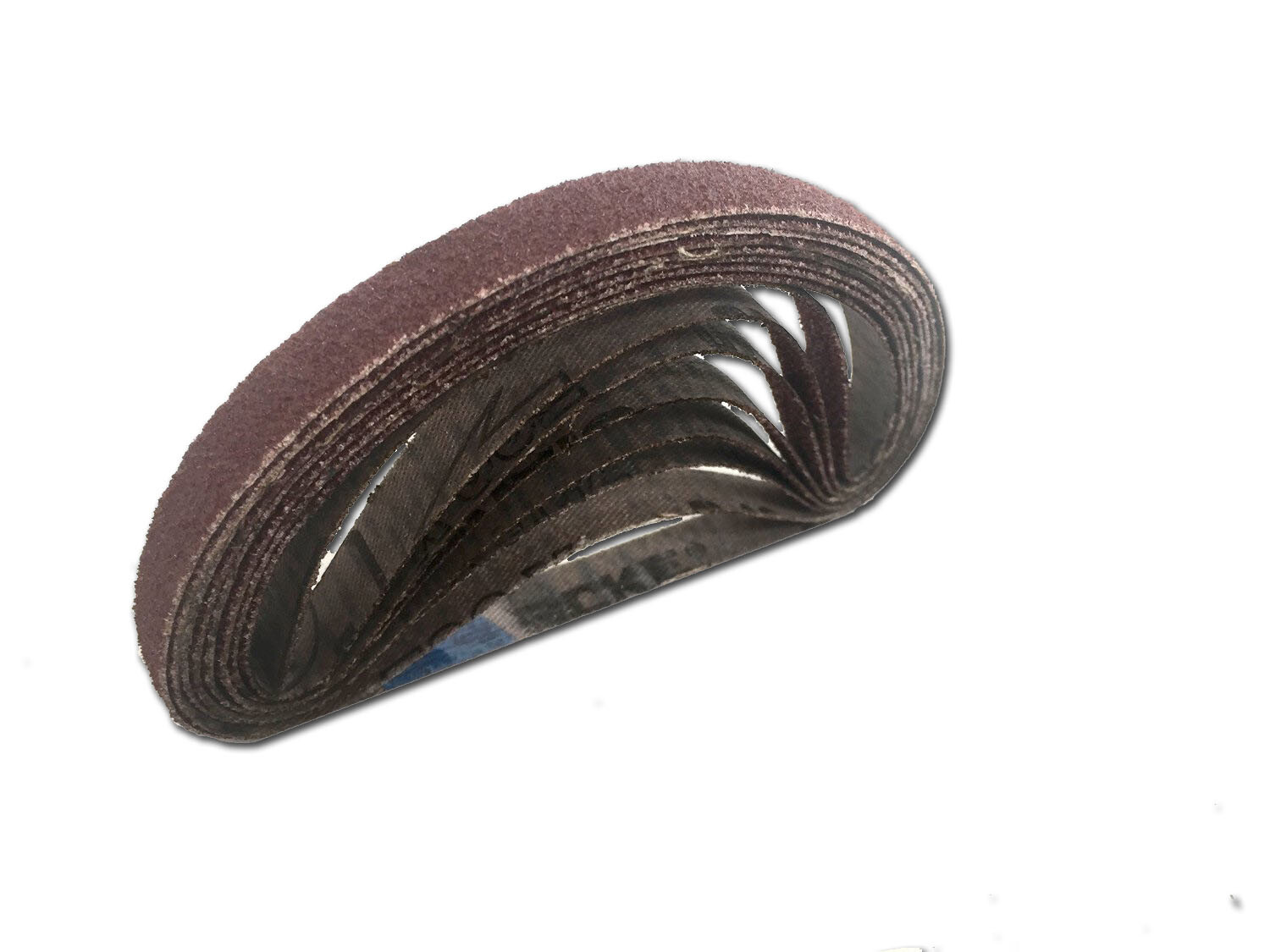 3/8 Inch X 13 Inch Aluminum Oxide Cloth Sanding Air File Belts (30 Pack)