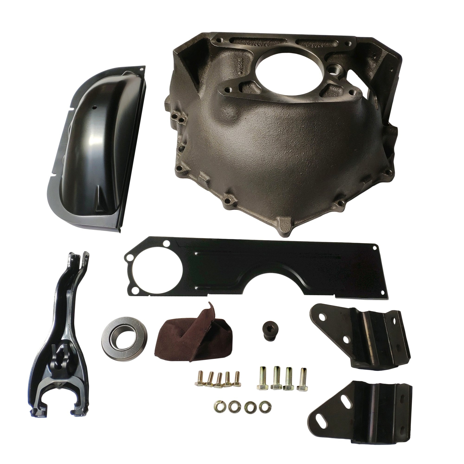 Bellhousing with Clutch Fork Inspection Cover for 1955-59 Chevy 3733365 Manual