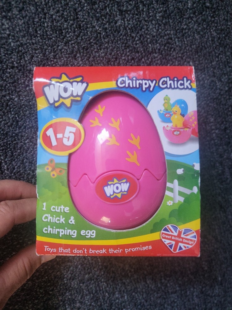 2 PACK EASTER 2 eggs Chirpy Chick - Pink WOW