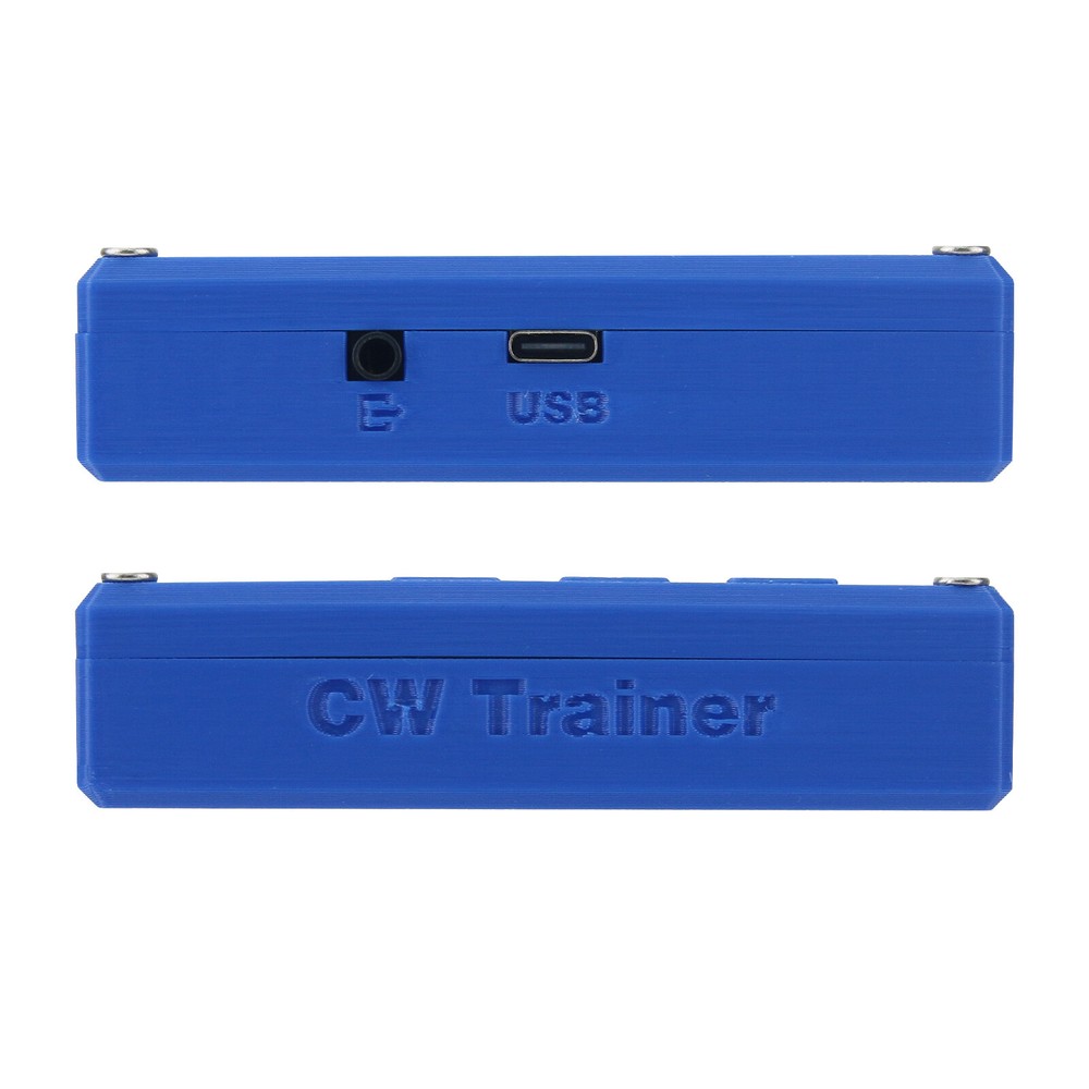 CW Trainer Morse Code Learner Practice Kit 3.5mmx2 + 2.3" LCD Screen for CW