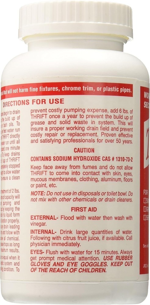 Multi-Surface 1-Pound Granular Drain Cleaner for Fast Clearing - T-100