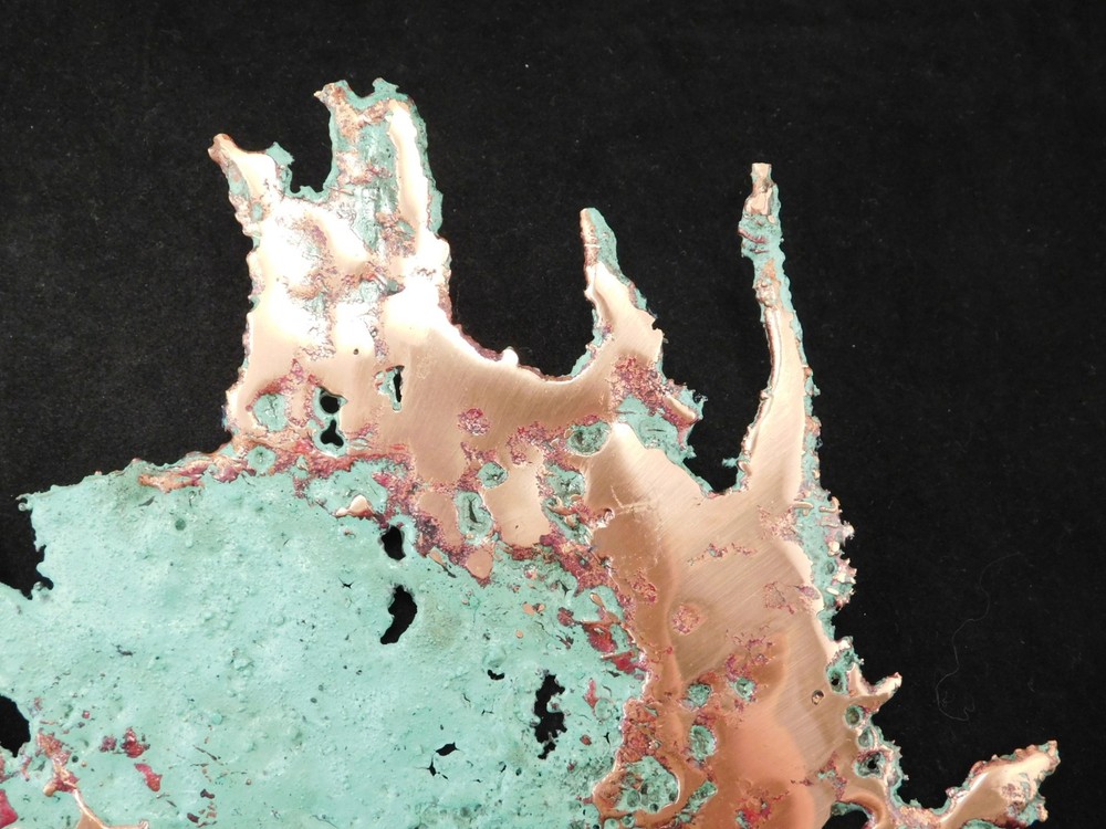 Big! Bright Solid COPPER SPLASH Art Sculpture 267gr