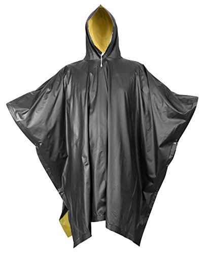 Rothco Black Reversible PVC Poncho 3632