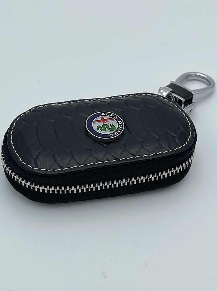Key Chain Case Black For Alfa Romeo