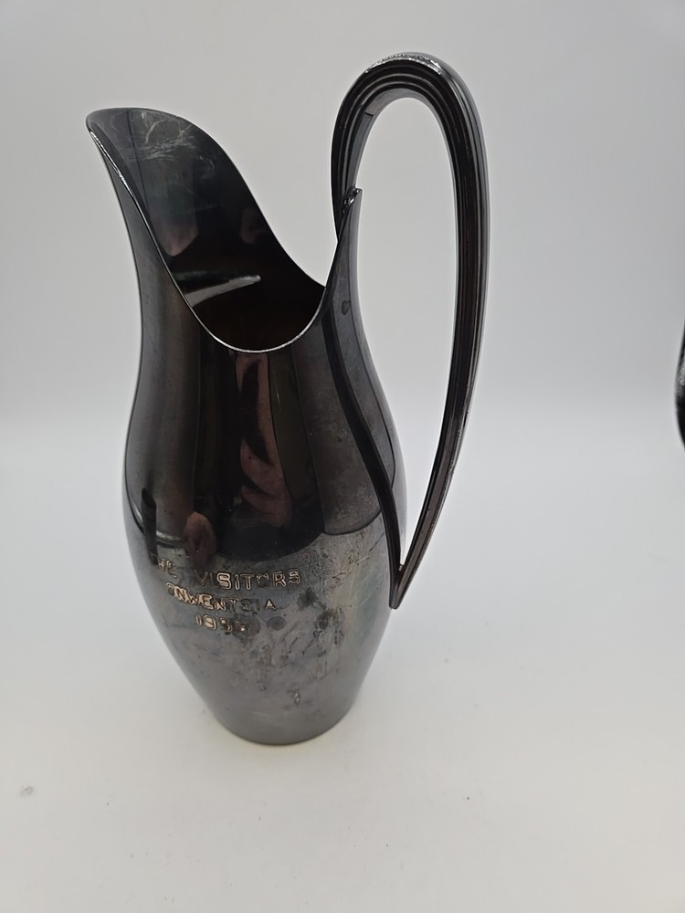 Vintage Silver Plated Pitcher And Cups
