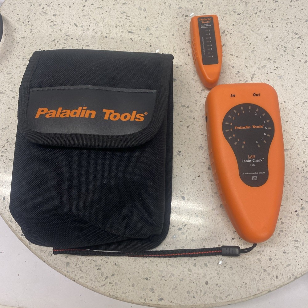 Paladin Tools LAN Cable Check 1574 Untested But Clean W/case