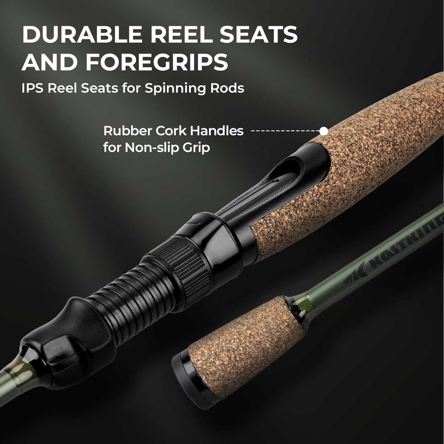 KastKing Spartacus II Twin-Tip Fishing Rod & Reel Combo,Spinning & Casting Combo