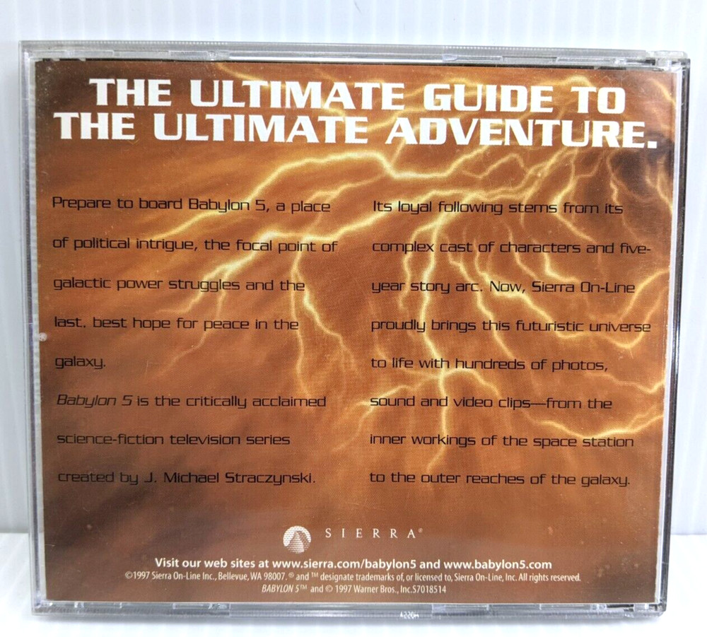 1997 BABYLON 5 Official Guide CD ROM PC Mac