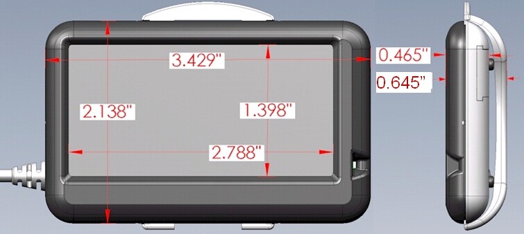 Ultra Gauge EM Plus OBDII OBD2 Code Scan Tool Multi Turbo Gauge HOOK & LOOP PAD