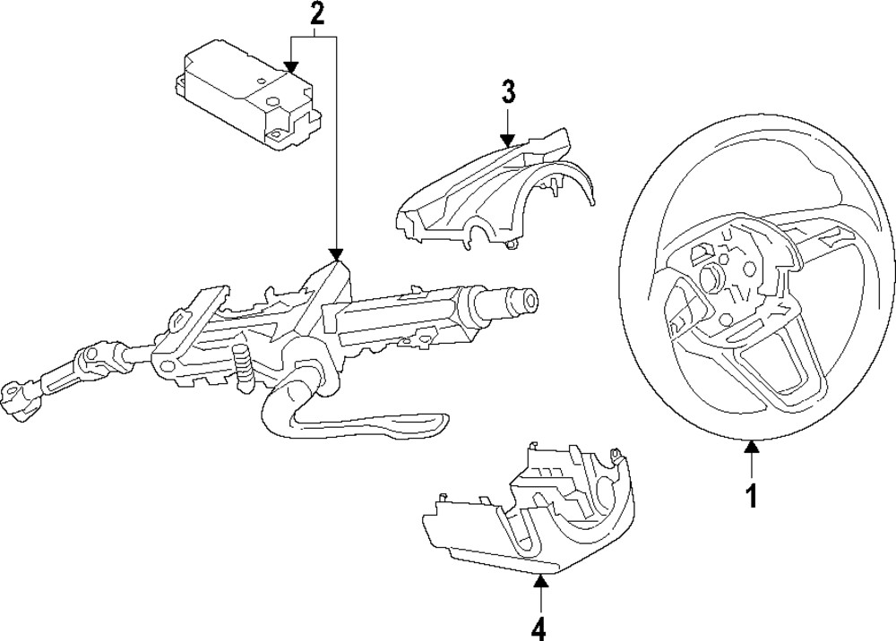 Genuine Audi Steering Column 5QB-419-763