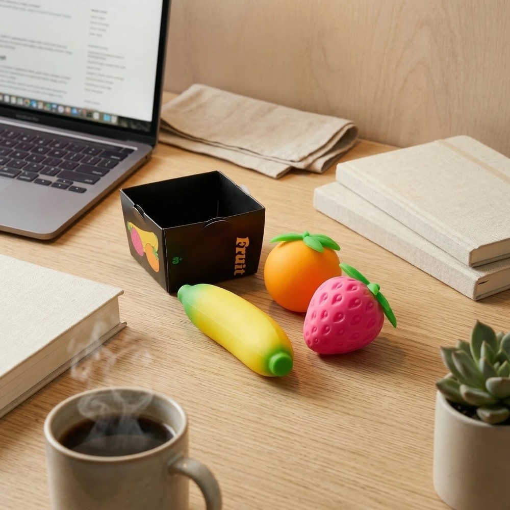 Groovy Fruit - Novelty Squeeze Toy(3pcs/set)