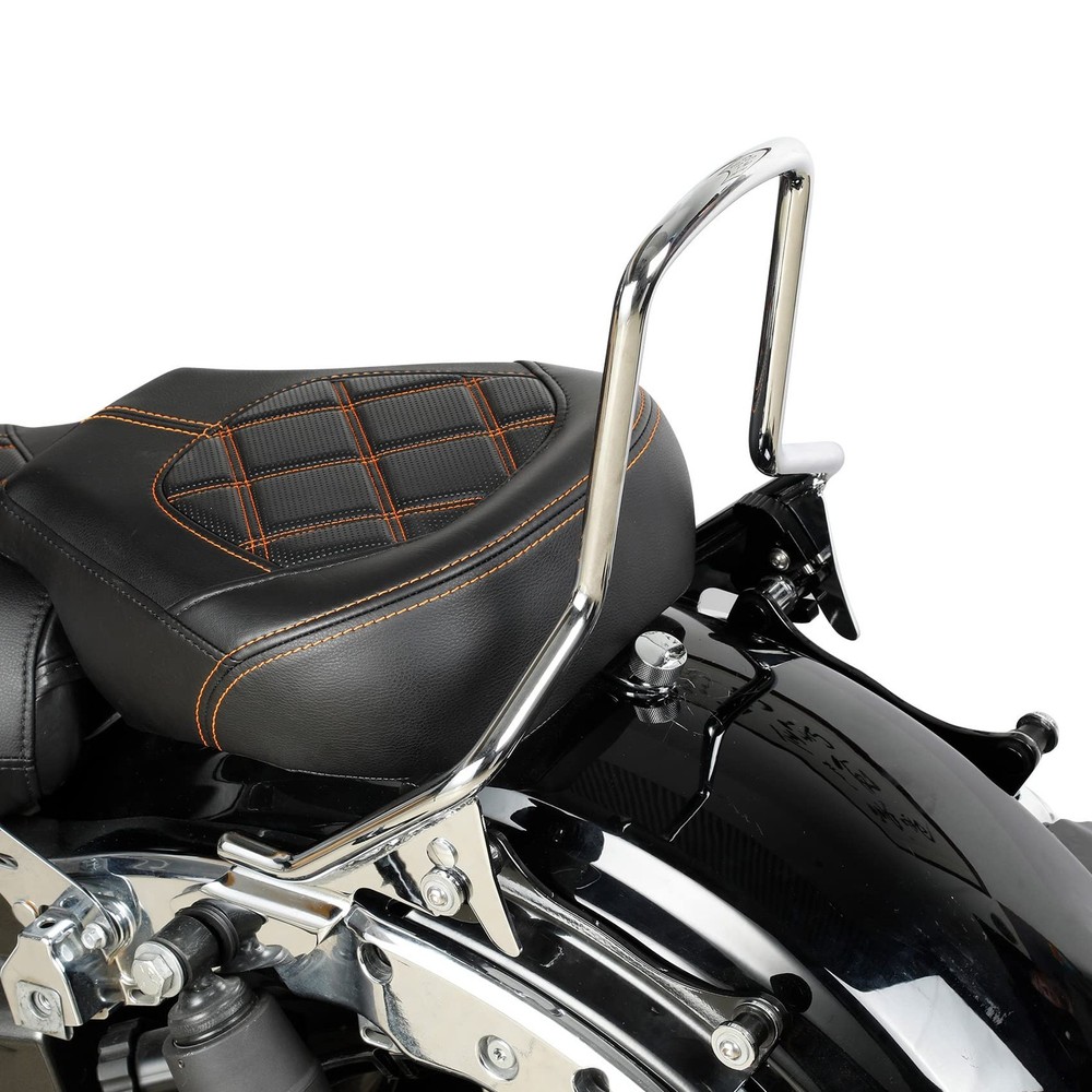 Sissy Bar Backrest Pad for Harley Touring 2009-Later Chrome