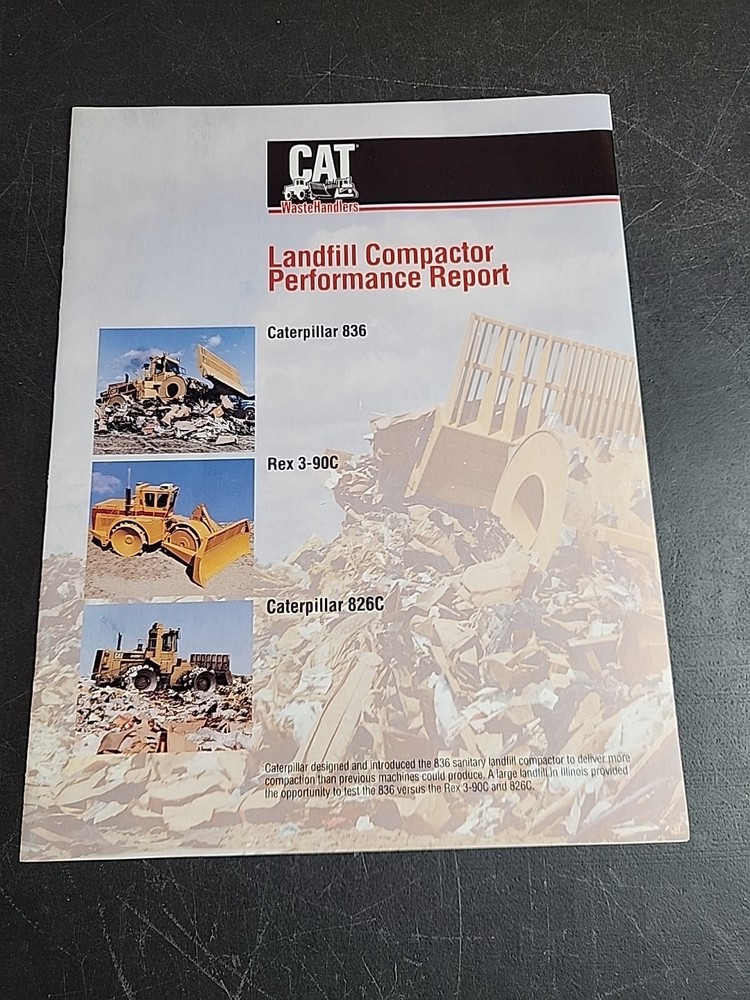 Caterpillar Landfill Compactor Performance Report Brochure